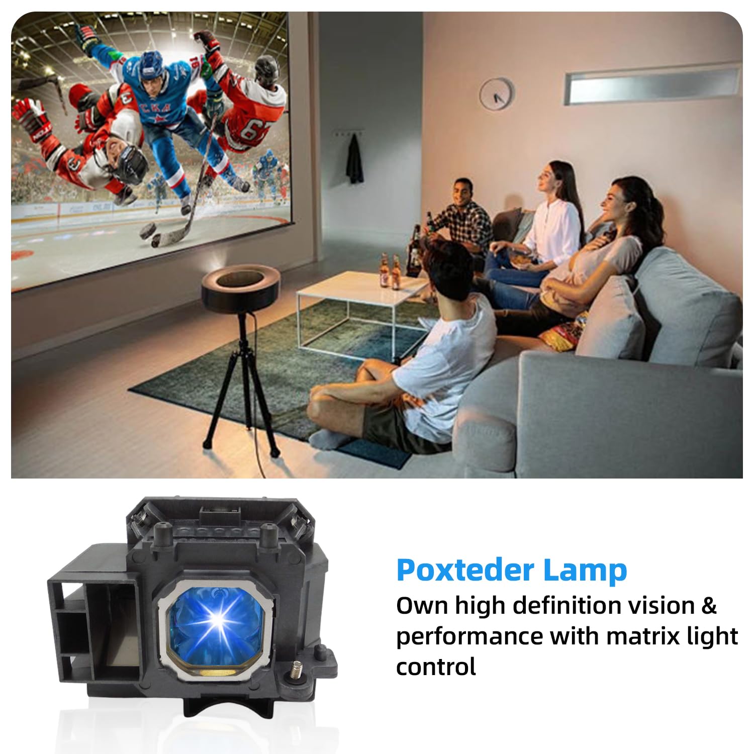 Amazon.co.jp: Poxtedsr NP30LP 交換用プロジェクターランプ NEC